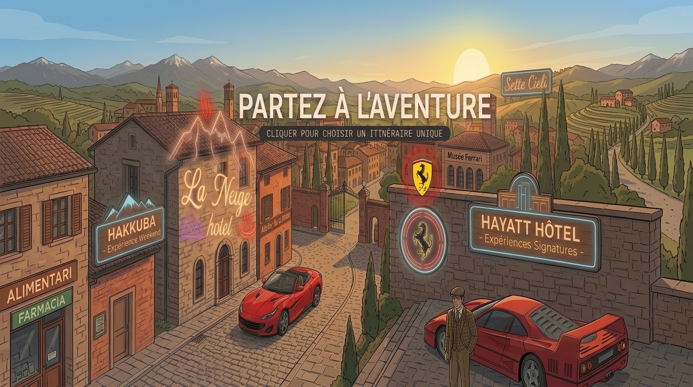 Village italien au coucher du soleil — expériences signature rentmejp
